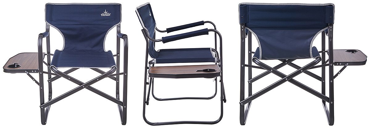 Кресло TOURIST BOSS PLUS складное, директорское с откидным столиком, до 130 кг