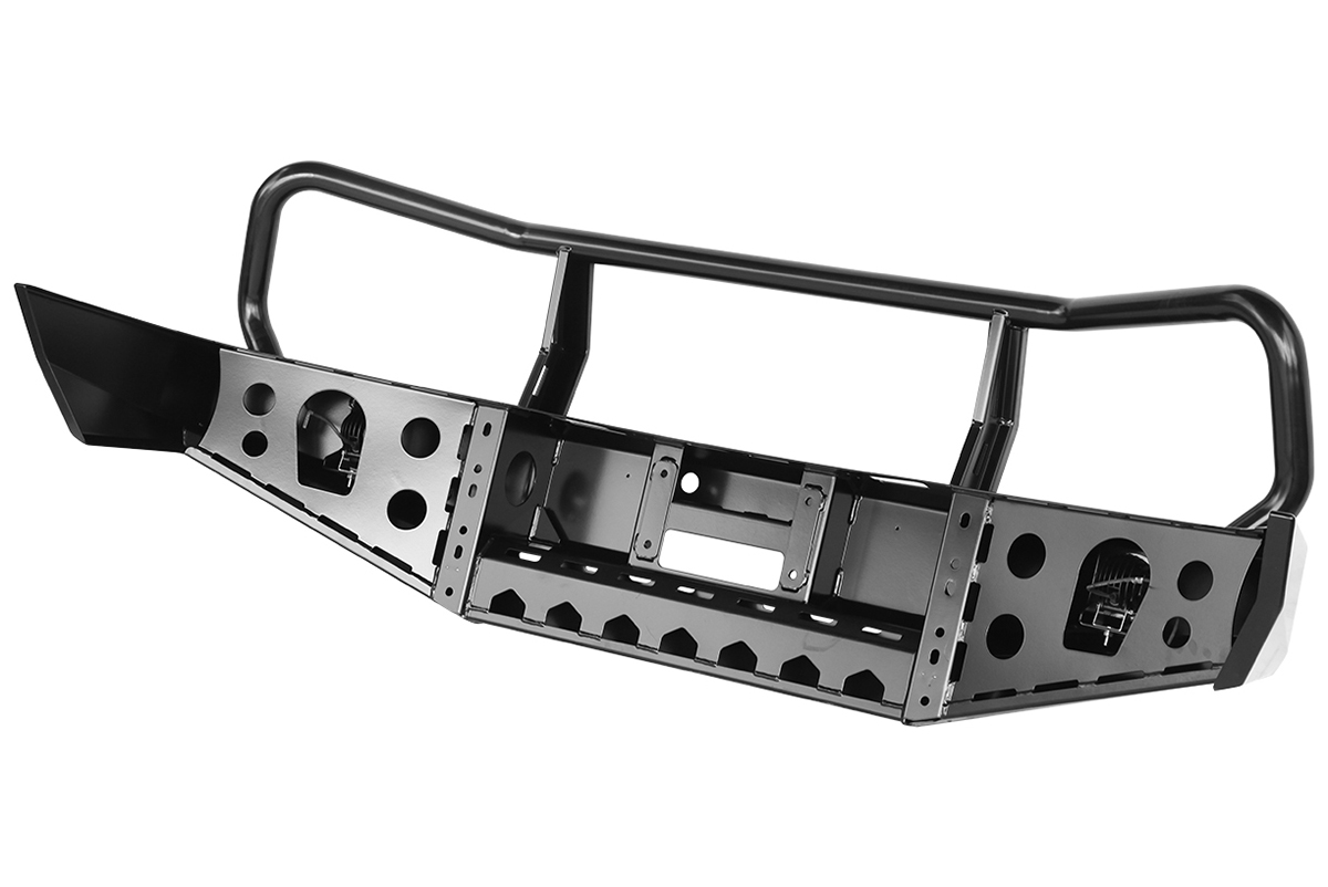 Бампер РИФ передний Toyota Land Cruiser 100 до 2002 с доп. фарами и защитной дугой