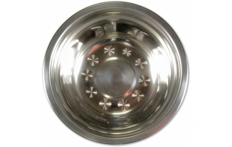 Миска "СЛЕДОПЫТ" нержавеющая сталь, d - 19 см, h - 4,9 см, 1000 мл