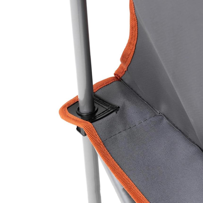 Кресло NISUS складное, до 100 кг., серое