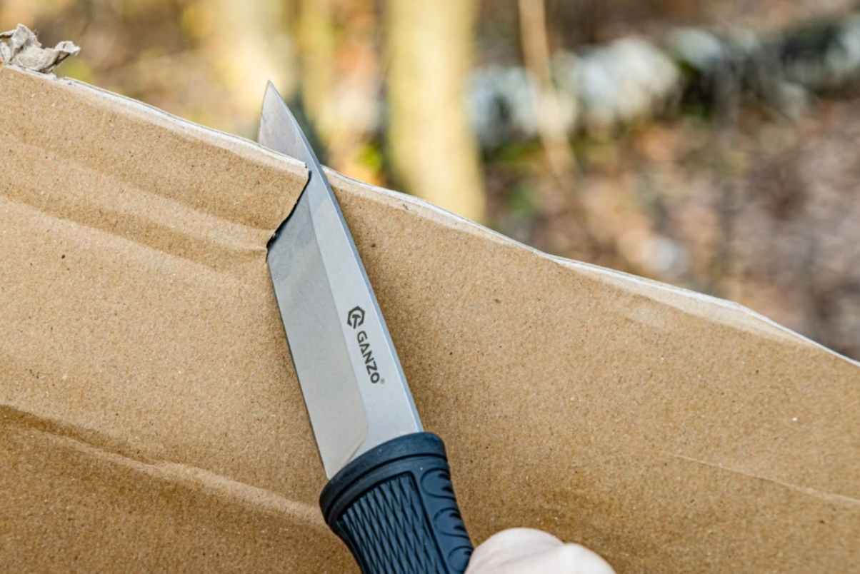 Нож GANZO G806, длина клинка 98 мм, черный