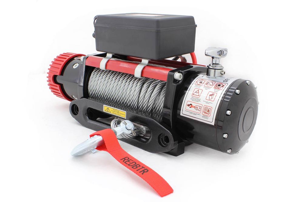 Лебёдка электрическая redBTR серия HUNTER 12 (12v) с чугунным клюзом