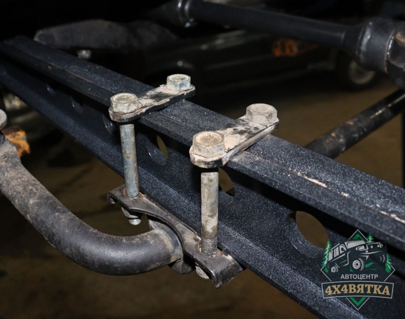 Комплект крепления стабилизатора УАЗ Патриот к усиленным тягам (Люкс)