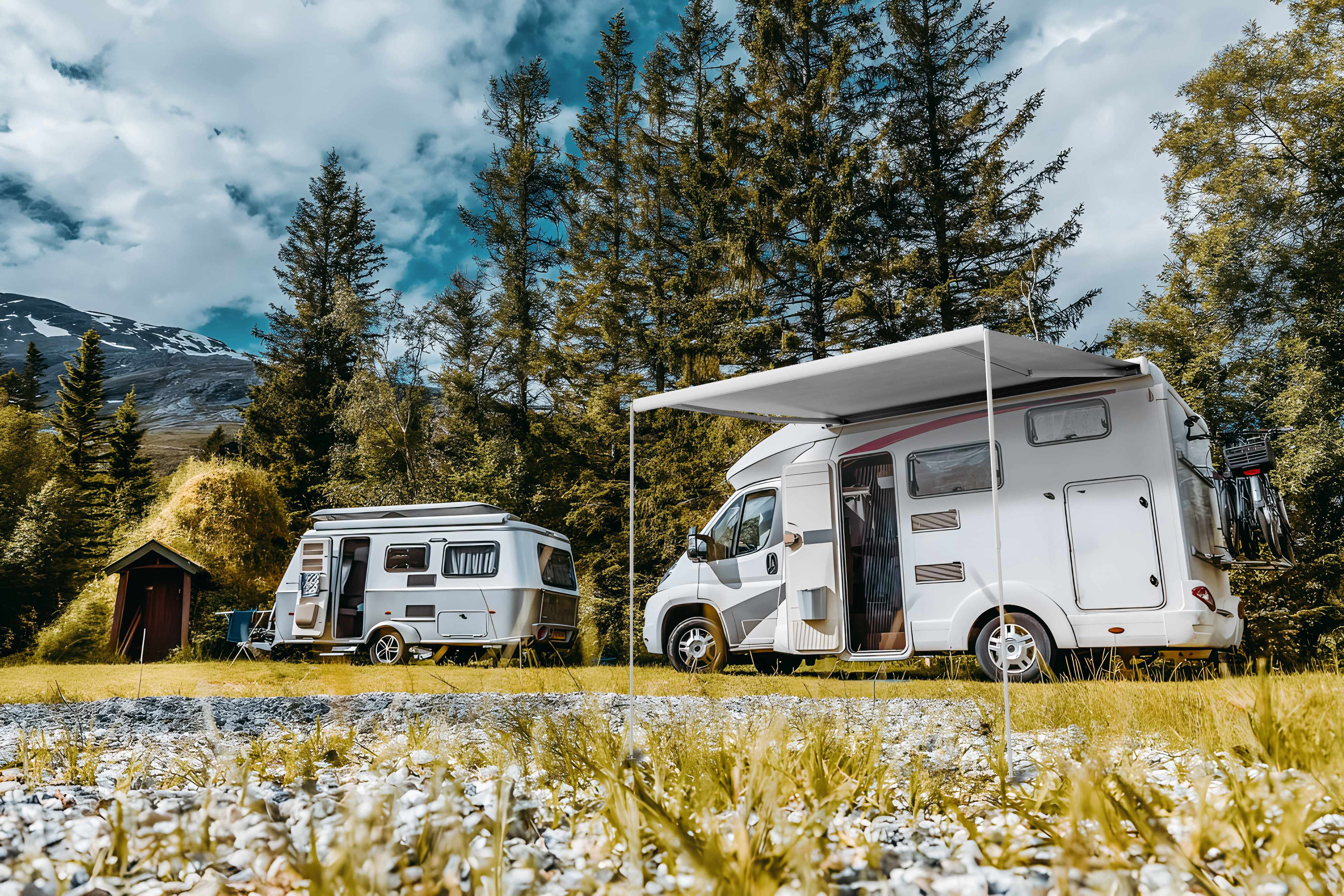 Маркиза автомобильная РИФ 2,0х1,5 м кассетная, привод механический, ручной, корпус белый