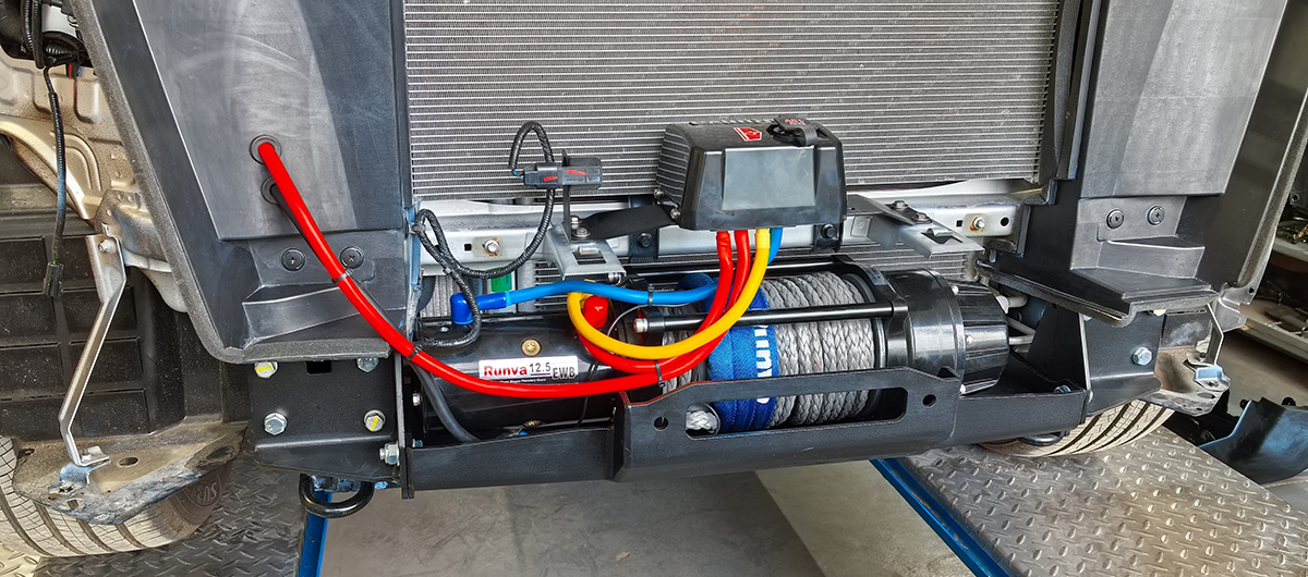 Площадка РИФ под лебёдку в штатный бампер Changan Hunter Plus