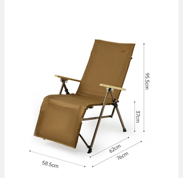 Кресло туристическое Naturehike Nightfall T08 складное, до 110 кг, черное