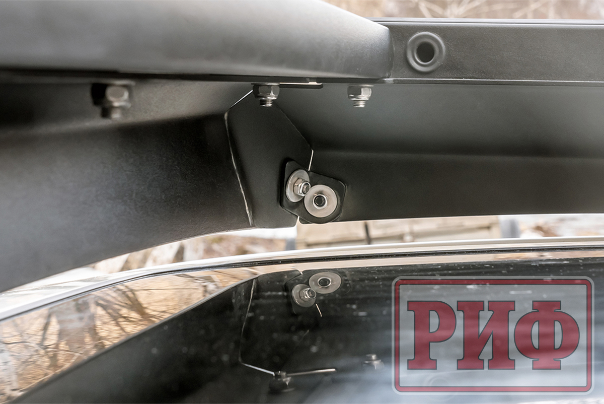Багажник экспедиционный (платформа) алюминиевый РИФ 1150x2080 мм для Toyota Land Cruiser Prado 150 (с крепежом)