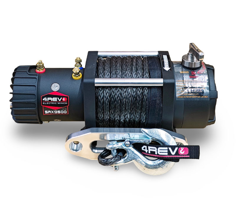Лебедка автомобильная 4REVO SRX 9500 12В синтетический трос