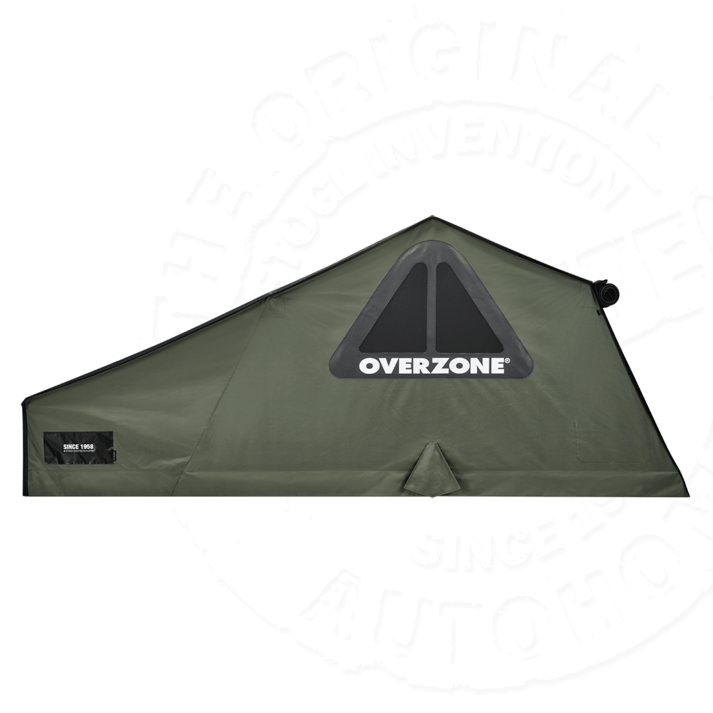 Палатка на крышу автомобиля AUTOHOME OVERZONE SMALL STANDARD, тент песочный, лестница 220 мм
