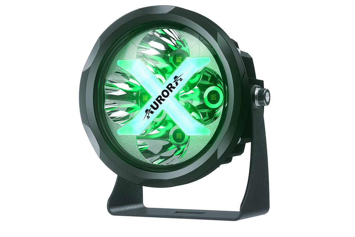 Светодиодные фары рабочего света AURORA 102 мм 40W c RGB подсветкой (комплект 2 шт)