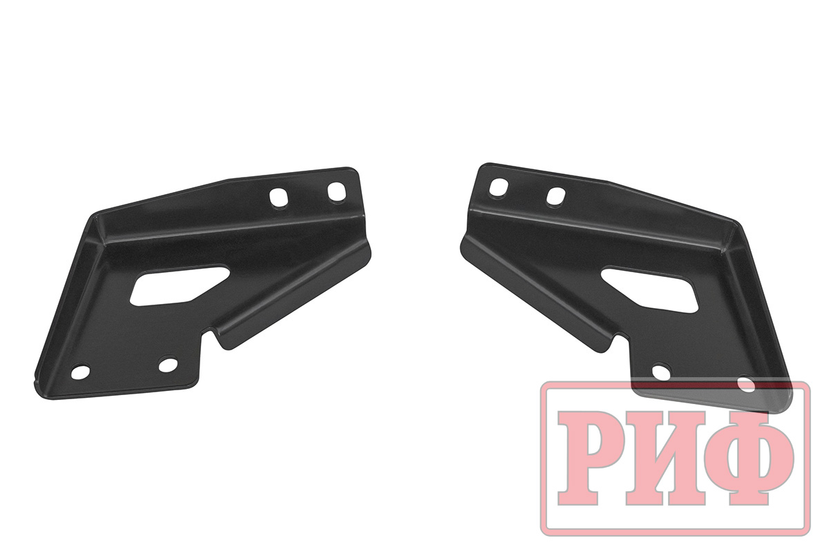 Бампер задний силовой/защита штатного бампера РИФ УАЗ Патриот 2015+ с квадратом под фаркоп, стандарт