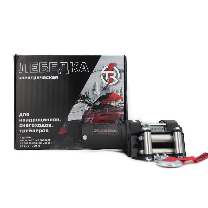 Лебёдка электрическая TR серия QUATTRO CRAZY 3,0 12V, 1360 КГ, 153:1