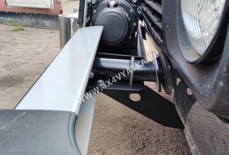 Площадка для установки лебедки в штатный бампер Ваз-2121 (Нива)