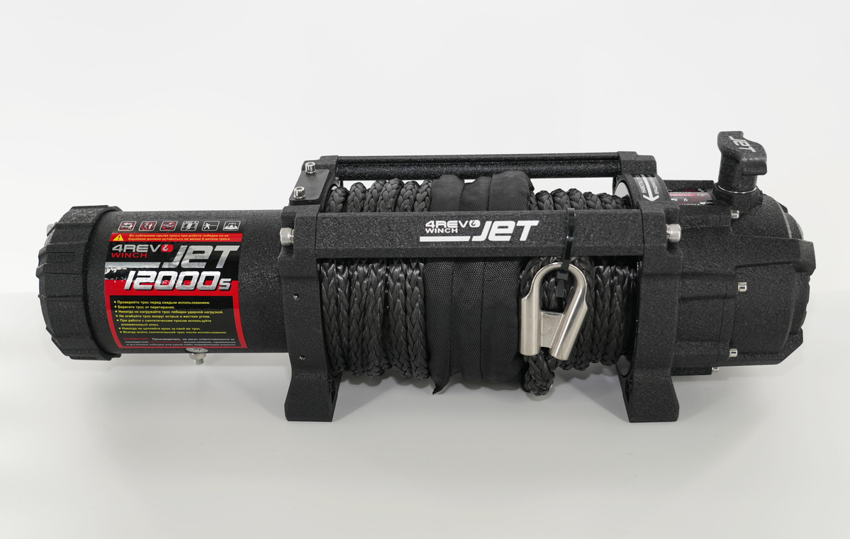 Лебедка автомобильная 4REVO JET 12000s 12В (Синтетический трос)