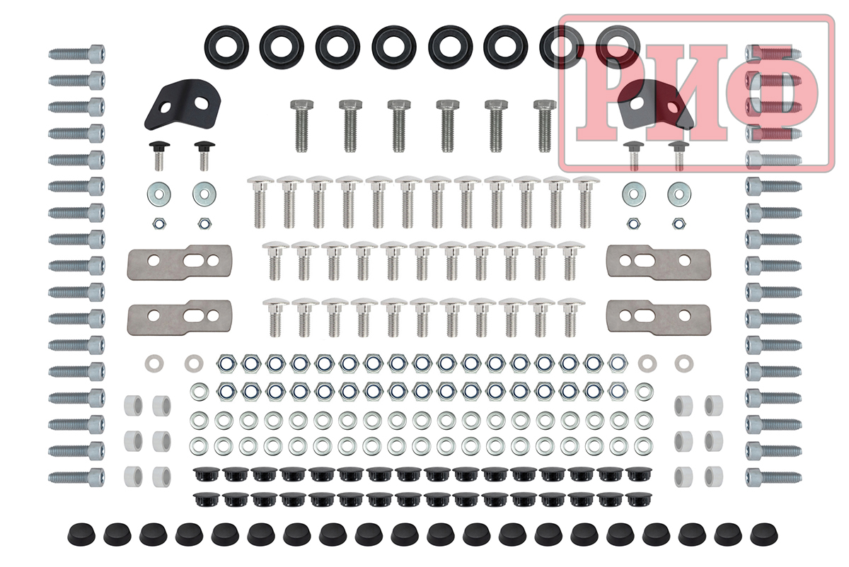 Багажник экспедиционный (платформа) алюминиевый РИФ 1250x2080 мм для УАЗ Патриот (с крепежом)