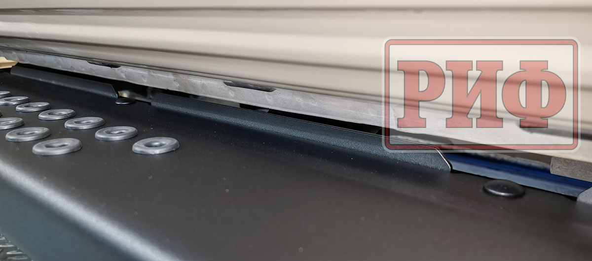 Пороги РИФ силовые алюминиевые для RAM (Dodge) 1500 Rebel 2019+