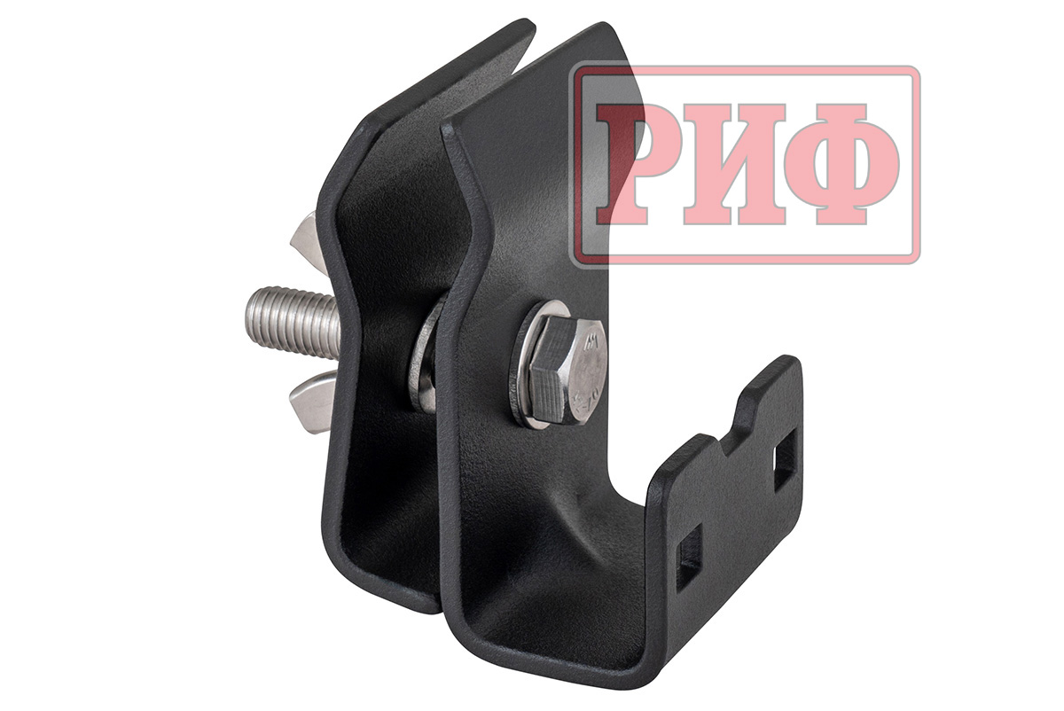 Кронштейны для крепления лопаты к алюминиевому багажнику (платформе) РИФ