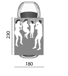 Палатка на крышу автомобиля AUTOHOME COLUMBUS VARIANT X-LARGE, тент серый, лестница 215 мм