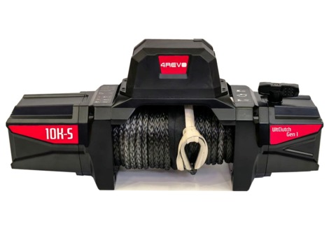 Лебедка автомобильная 4REVO 10K-S 12V (синтетический трос)