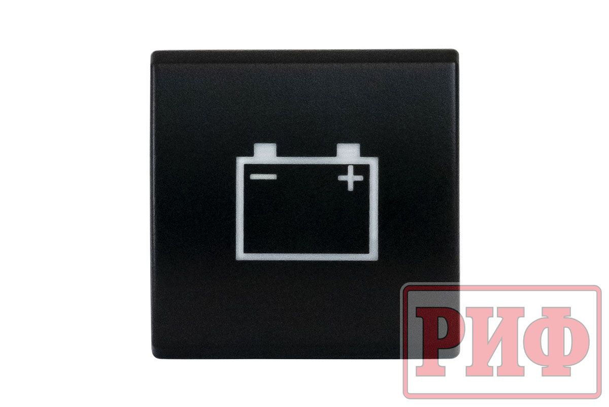 Кнопка ВКЛ/ВЫКЛ, голубой, BATTERY TOYOTA 22x22