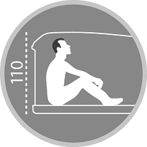 Палатка на крышу автомобиля AUTOHOME MAGGIOLINA AIRLANDER PLUS SMALL GRAY X-LONG, серый тент, лестница 215 мм