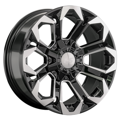 Диск литой LS 17 Х 9 ET20 6 Х 139,7  *106,1 d черный + полировка