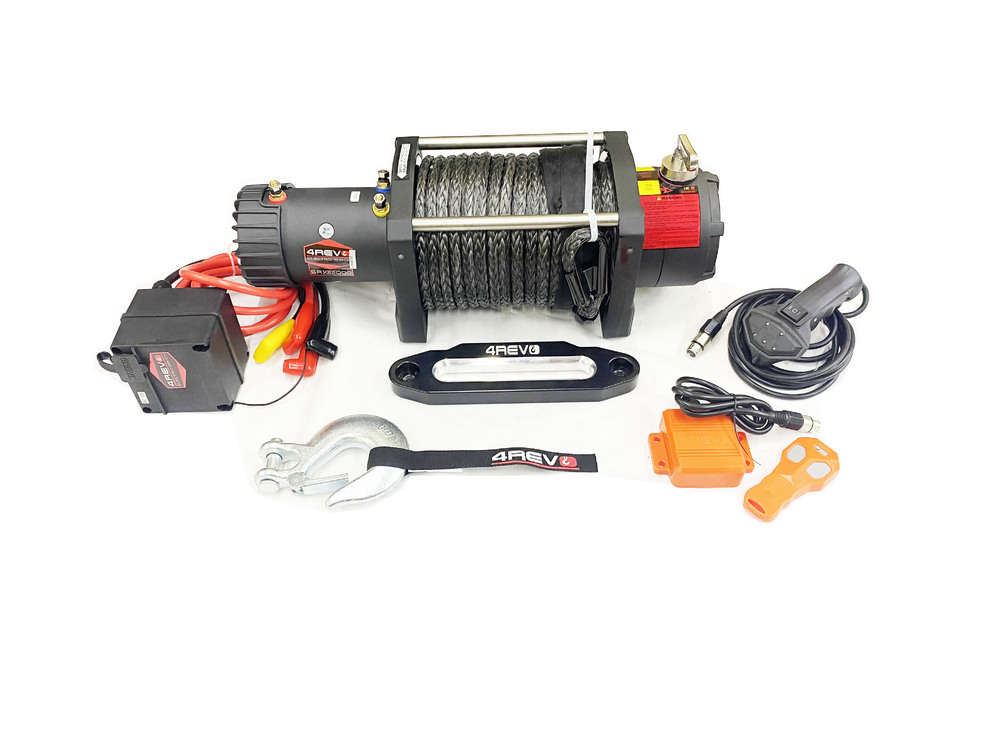 Лебедка автомобильная 4REVO SRX 22000 24V с синтетическим тросом
