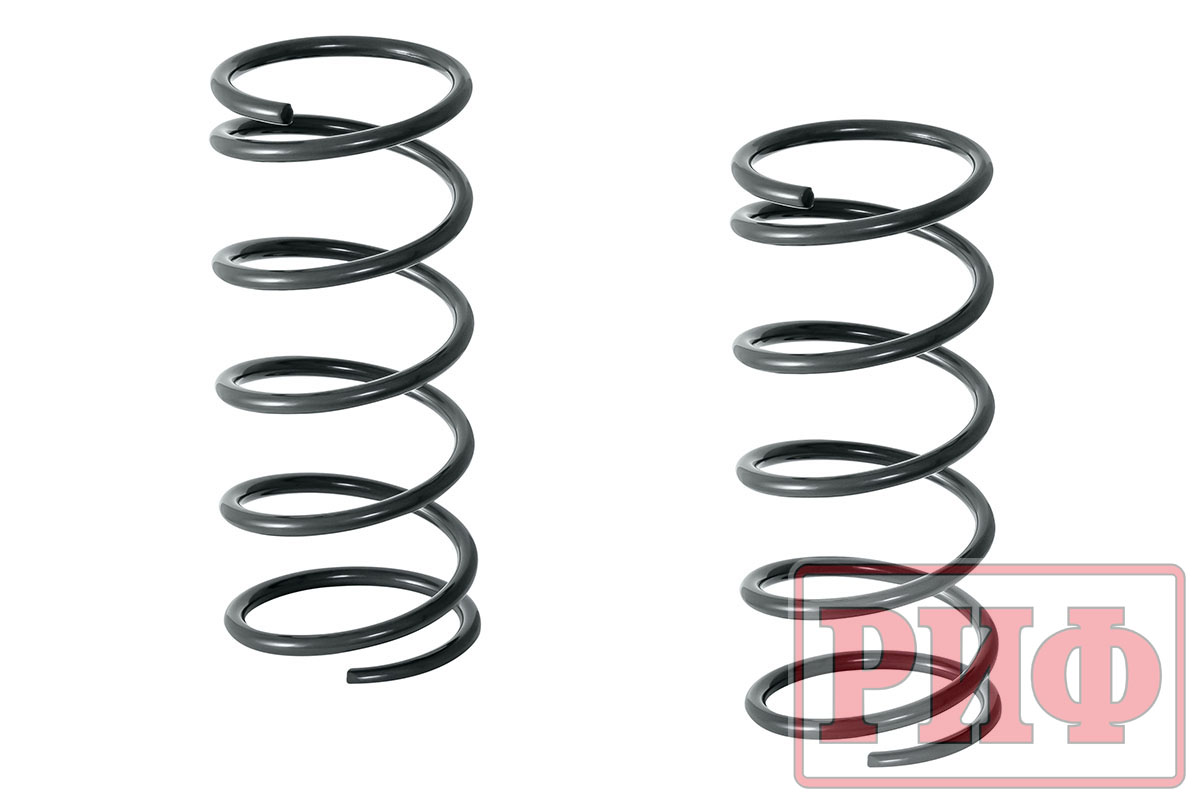 Комплект дополнительных пружин РИФ с кронштейнами для задней оси на УАЗ Патриот 2019+ (двухлистовая рессора)