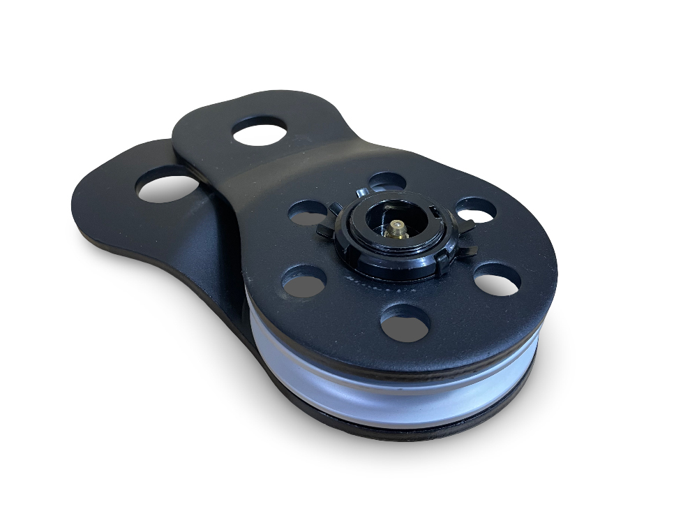 Блок усиления (полиспаст) 8т. с тавотницей (черный)