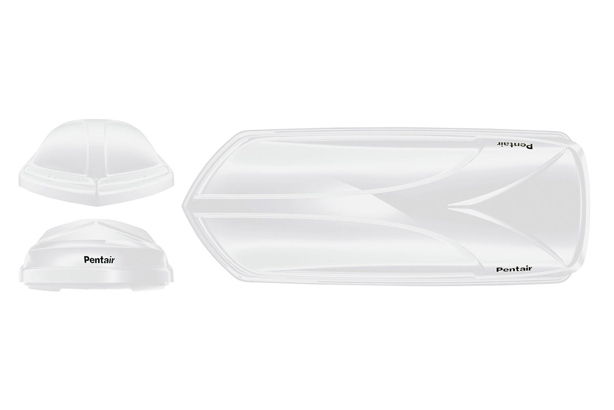 Бокс автомобильный на крышу Pentair COBRA 420L белый глянец, двусторонний