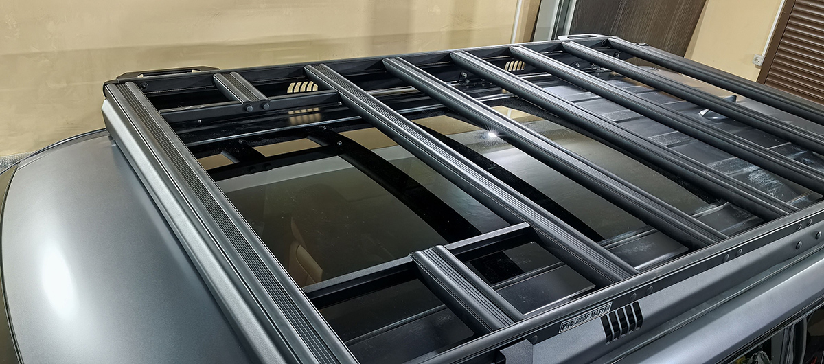 Багажник экспедиционный (платформа) алюминиевый РИФ 1300x2080 мм для Haval H9 2024+ (с крепежом)