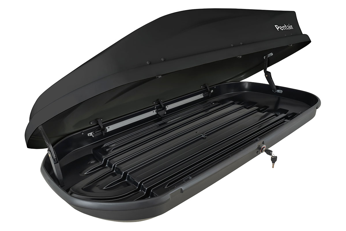 Бокс автомобильный на крышу Pentair PYTHON 450L черный глянец, двусторонний
