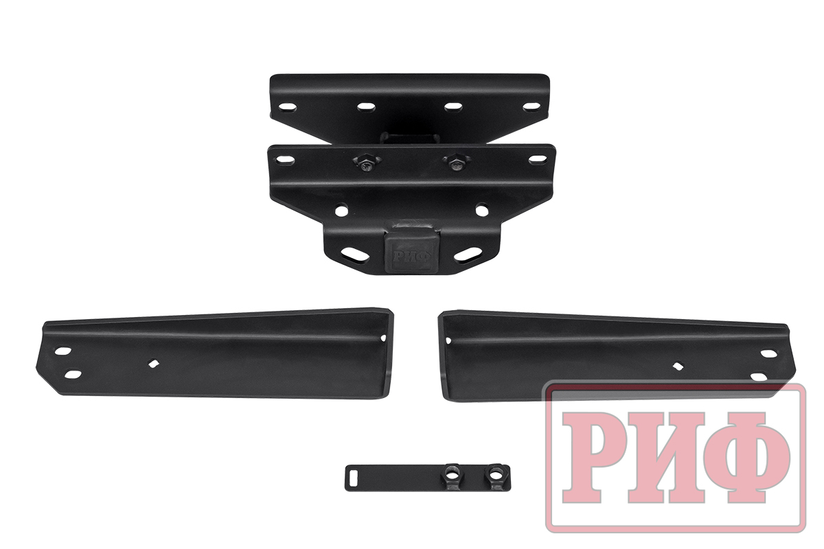 Бампер РИФ силовой задний Jeep Wrangler JL 2018+ с квадратом под фаркоп под штатные фонари, стандарт (для а/м с низкими перед. крыльями)