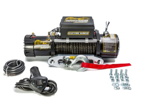 Лебёдка автомобильная электрическая 12000 (5433кг) (12V). С синтетическим тросом