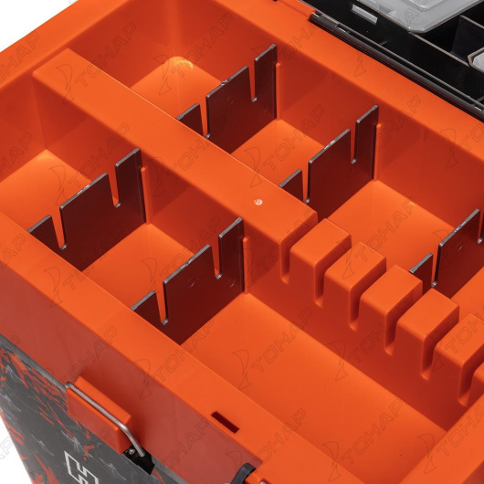 Ящик рыболовный зимний HELIOS SHARK, 19 л, оранжевый