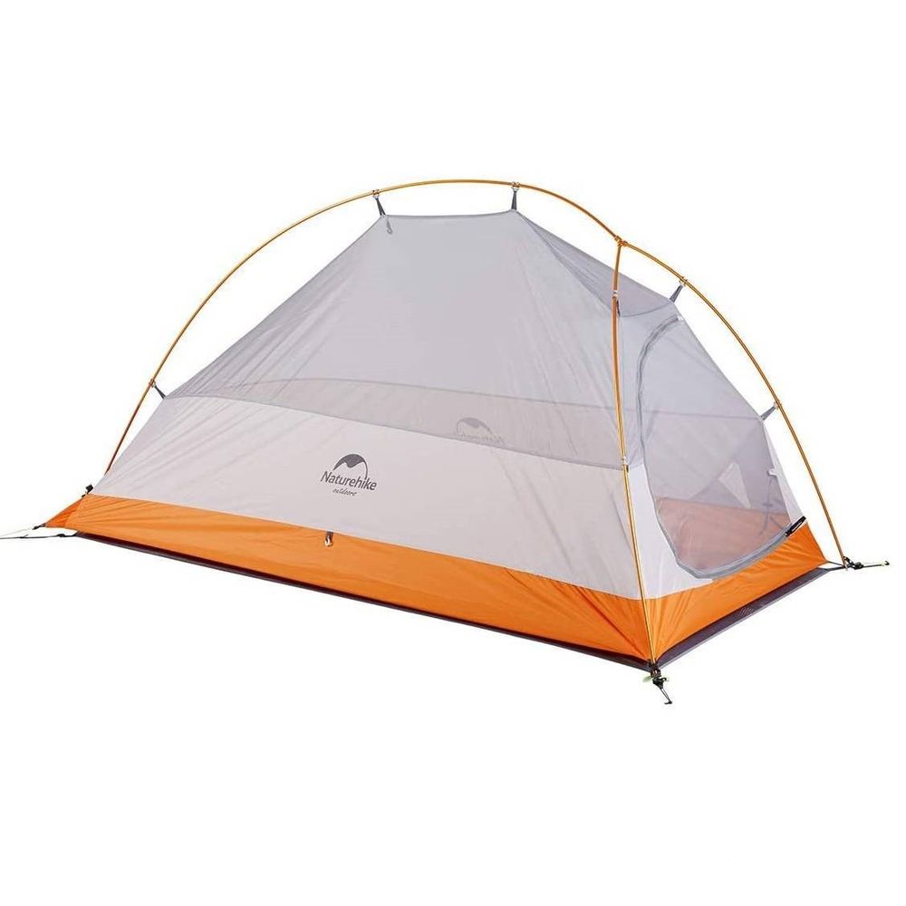Палатка Naturehike Cloud Up Base 1-местная, алюминиевый каркас, сверхлегкая, оранжевая
