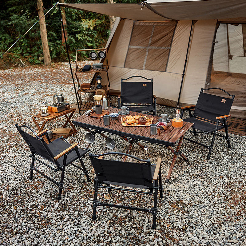 Стол туристический Naturehike Star Jane L02 складной, 125х60х43 см,с Х-образными ножками, коричневый