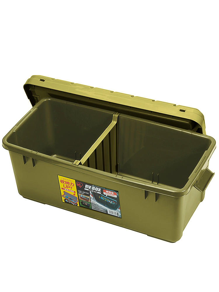 Ящик экспедиционный IRIS RV BOX 800 c двойной разделенной крышкой 79x37x33 см хаки