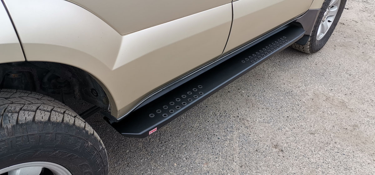 Пороги РИФ силовые Toyota Land Cruiser Prado 120