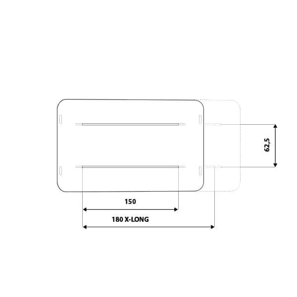 Палатка на крышу автомобиля AUTOHOME COLUMBUS VARIANT SMALL GRAY X-LONG, тент серый, лестница 215 мм