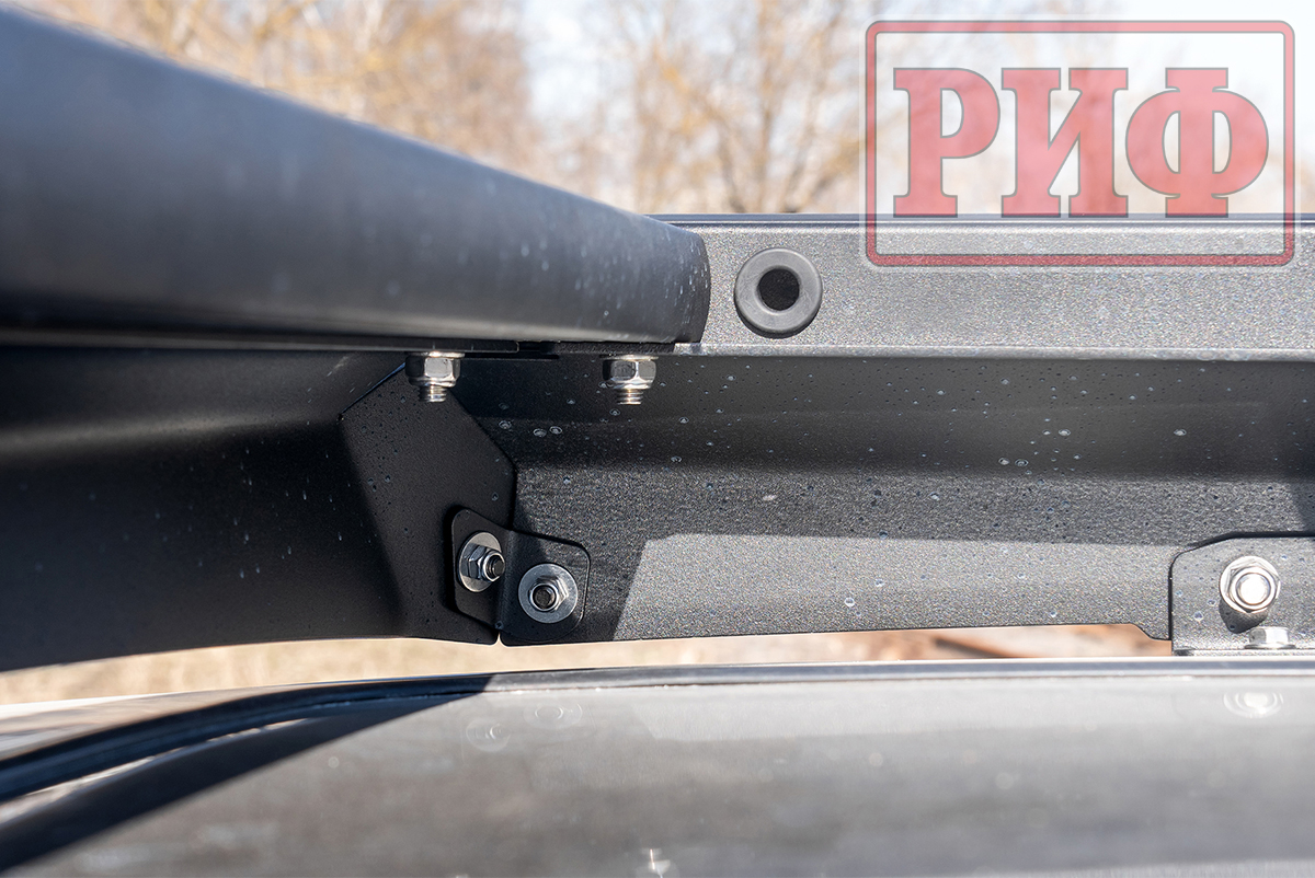 Багажник экспедиционный (платформа) алюминиевый РИФ 1150x2080 мм для Mitsubishi Pajero IV (с крепежом)