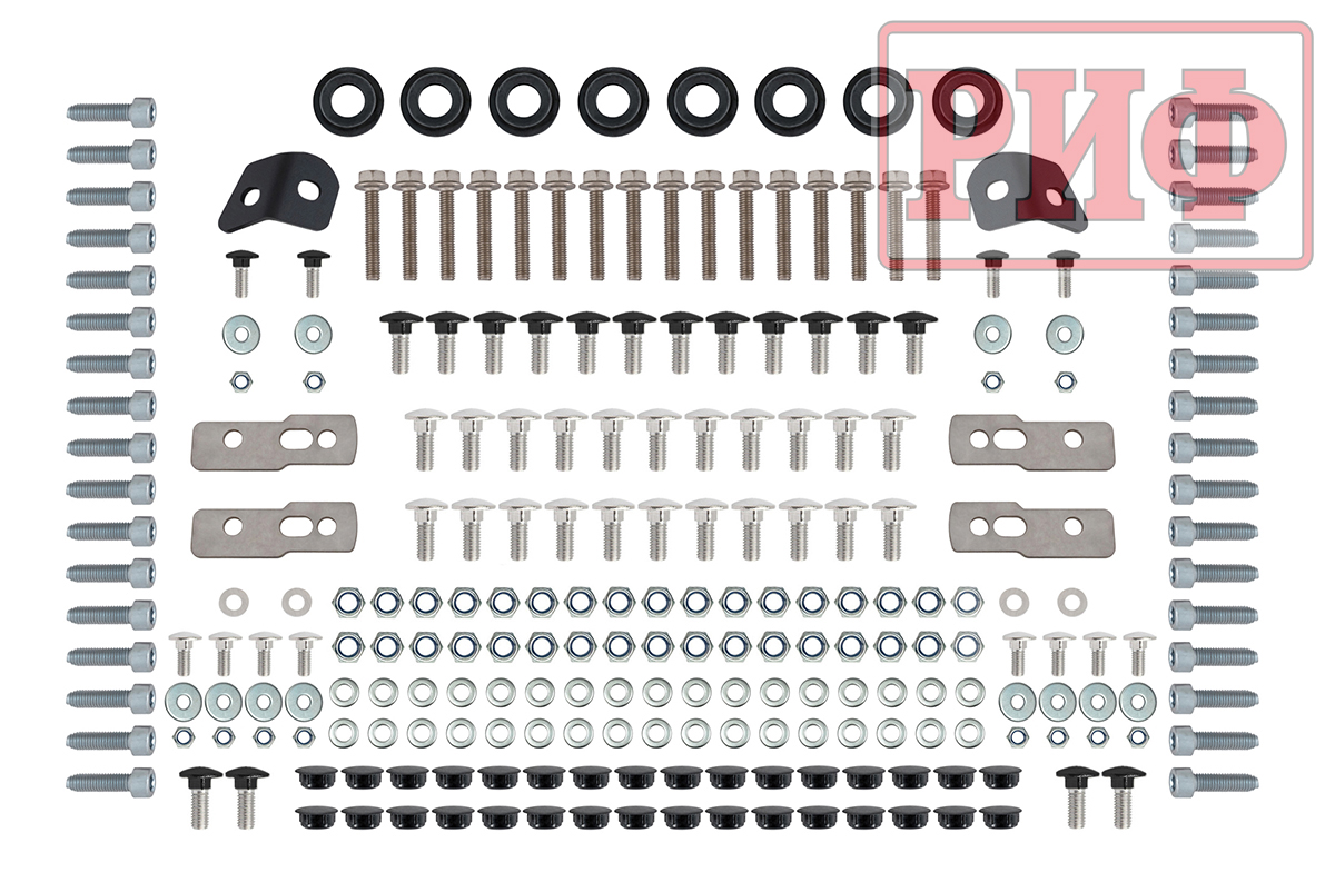 Багажник экспедиционный (платформа) алюминиевый РИФ 1200x2080 мм для Toyota Land Cruiser 200 (с крепежом)