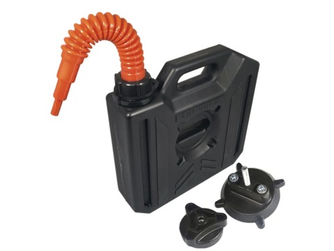 Канистра ART-RIDER 5 л. (Черная) Набор с креплением и носиком