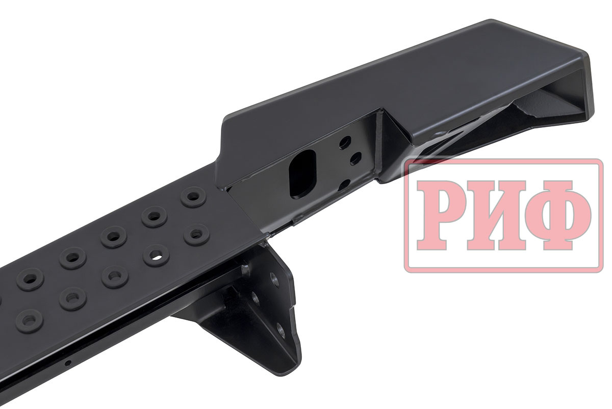 Бампер РИФ силовой задний УАЗ Хантер с фонарями, калиткой, без фаркопа, стандарт