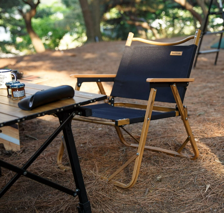 Кресло туристическое Naturehike Nightfall L02, складное, черное, до 120 кг