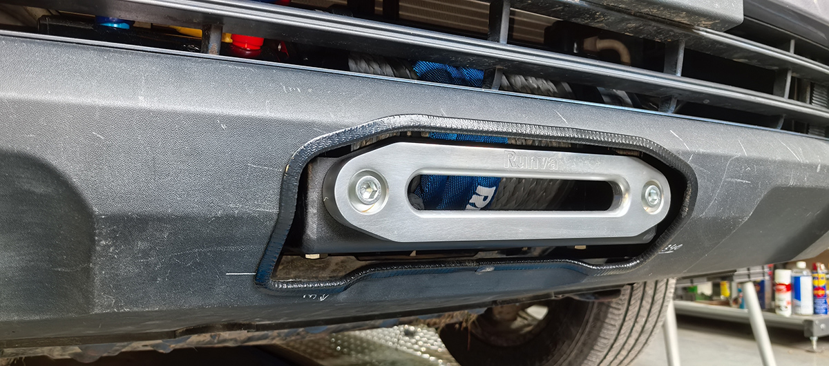 Площадка РИФ под лебёдку в штатный бампер Haval H5 2023+