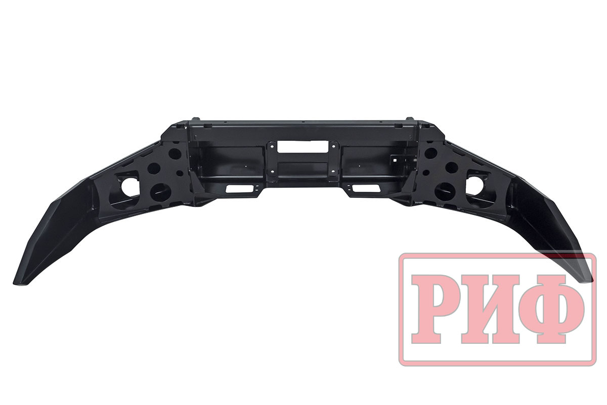 Бампер РИФ силовой передний Toyota Land Cruiser Prado 120 c доп. фарами и защитой бачка омывателя