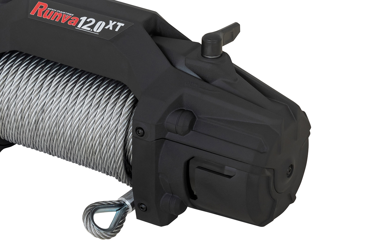 Лебёдка автомобильная электрическая 12V Runva EWXT12000F 5443 кг стальной трос