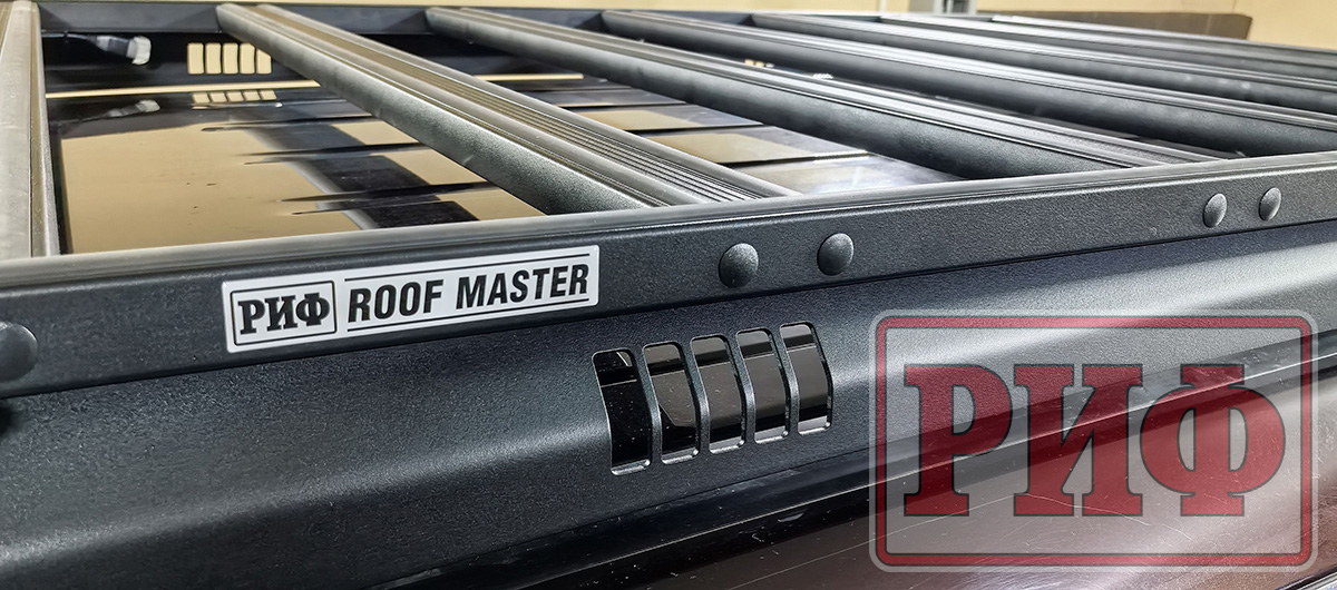 Багажник экспедиционный (платформа) алюминиевый РИФ 1300x2080 мм для Nissan Patrol Y62 (с крепежом)