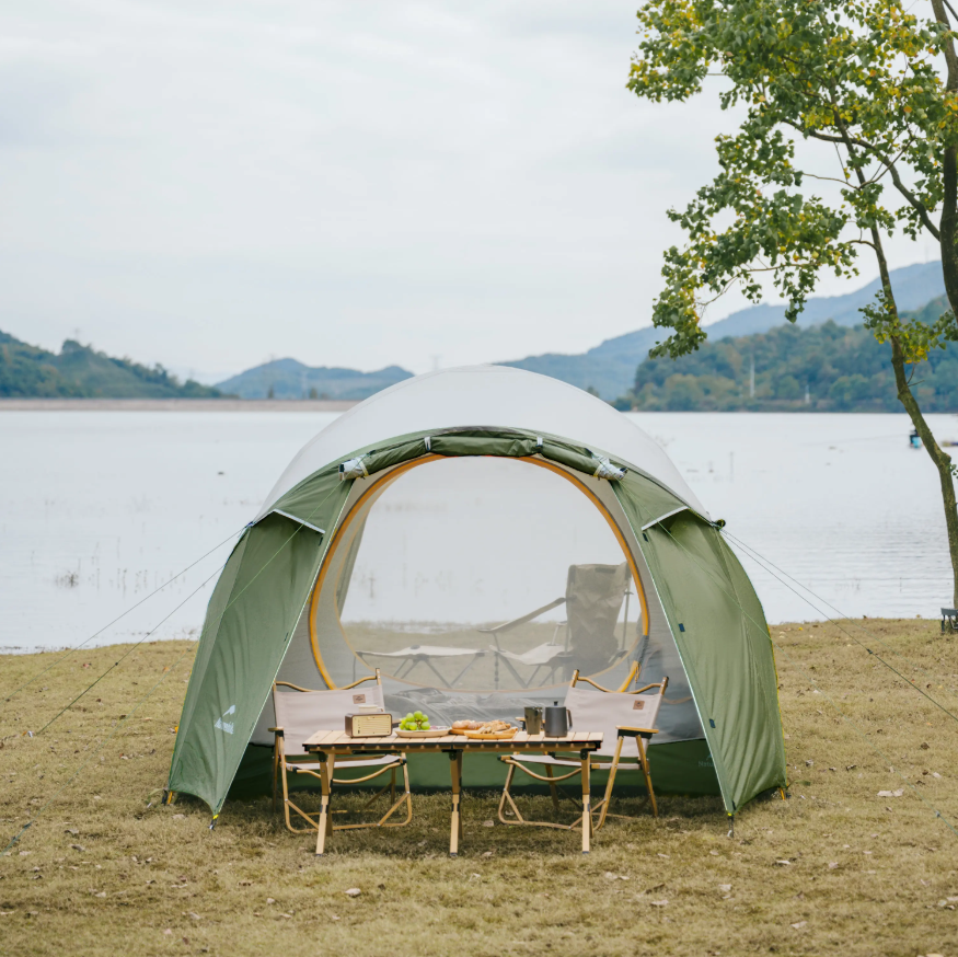 Палатка Naturehike KOTA 4, 4-местная, алюминиевый каркас, олива